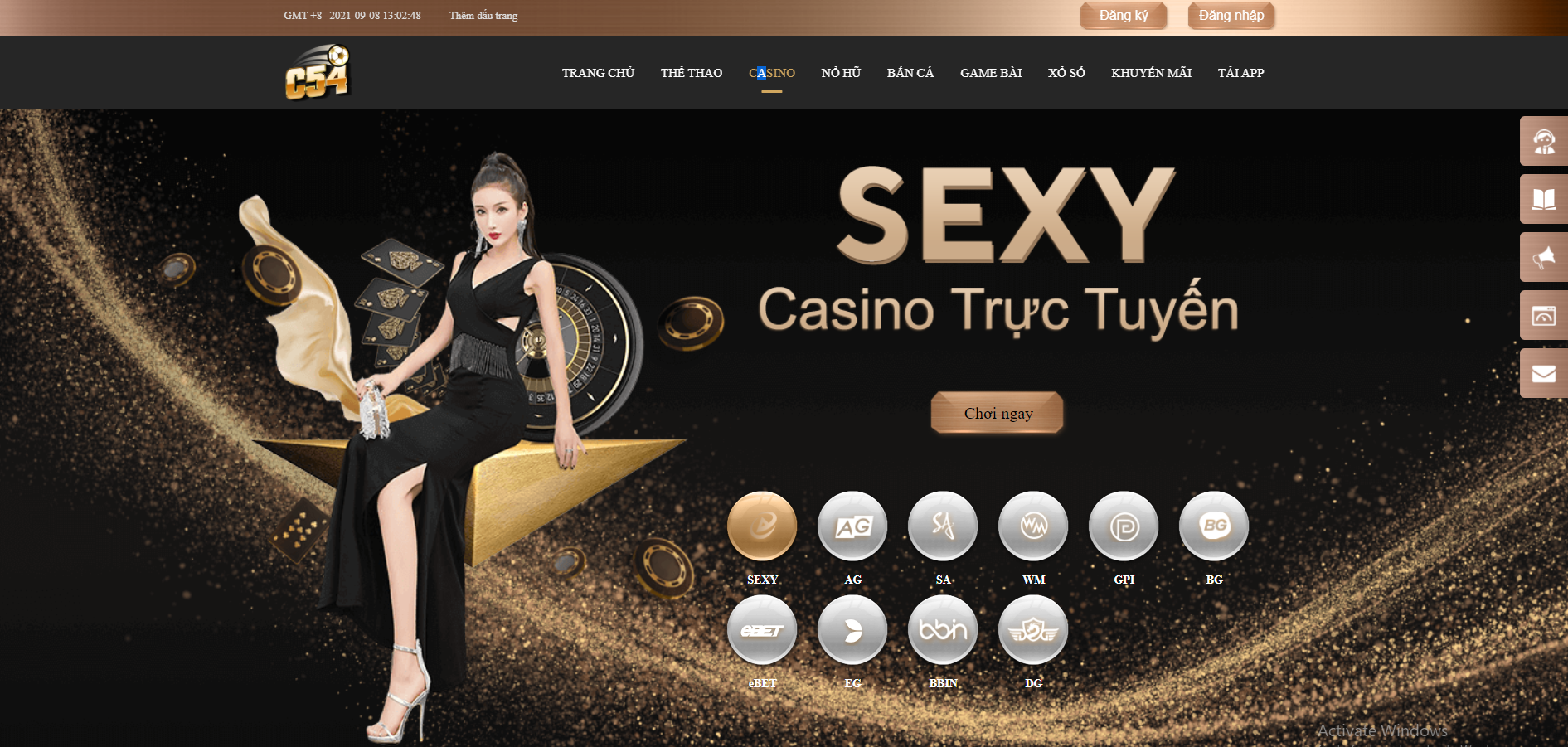 Sảnh chơi casino trực tuyến siêu hấp dẫn